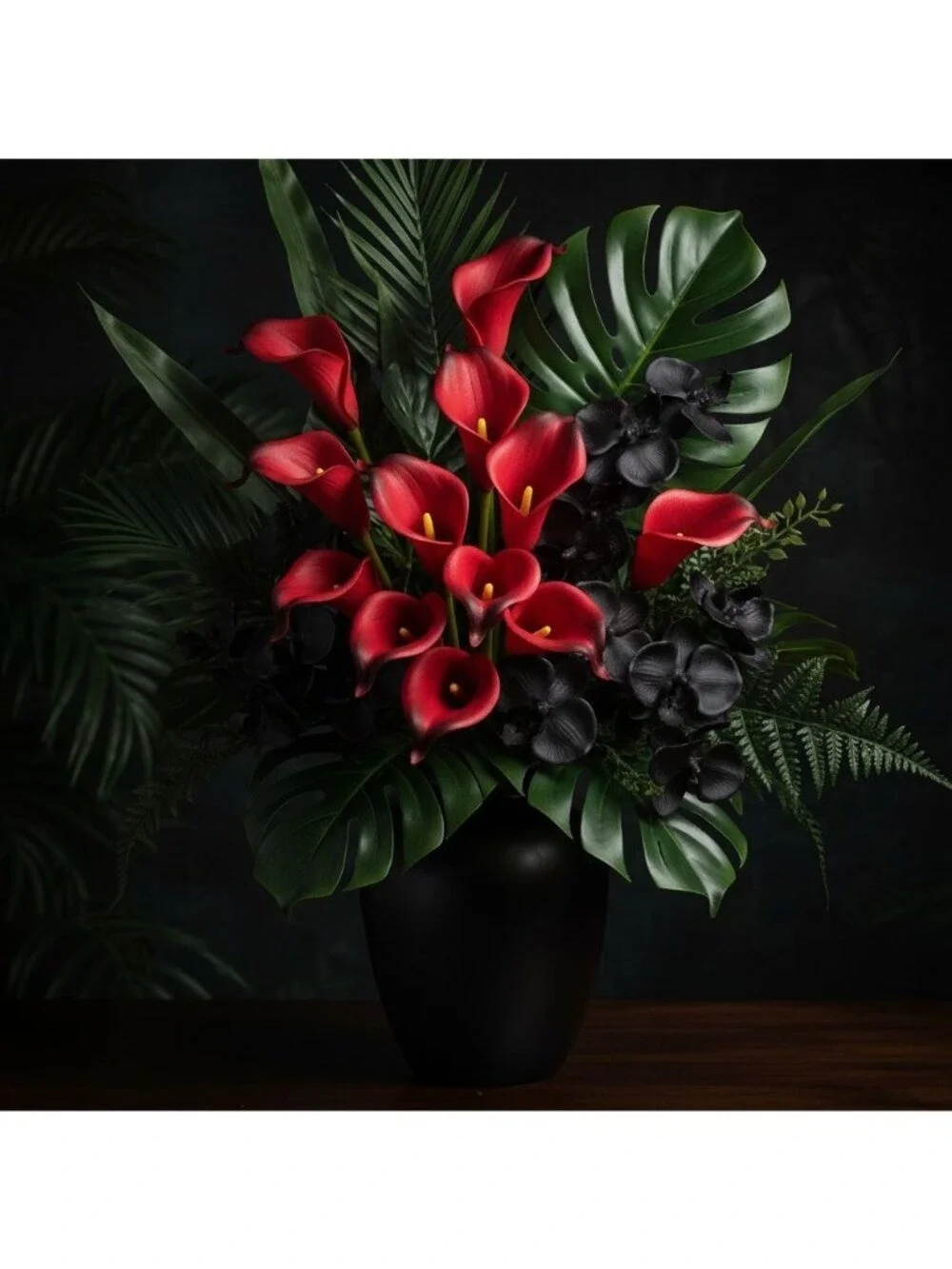 Artificial Red Calla Lily Stems Real Touch Faux Flowers 14 Inch Set of 5